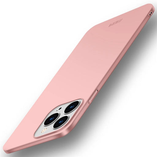 MOFI Shield Slim Frosted Finish Surface Hard Plastic Cell Phone Back Case Protector for iPhone 13 Pro 6.1 inch - Rose Gold - 1