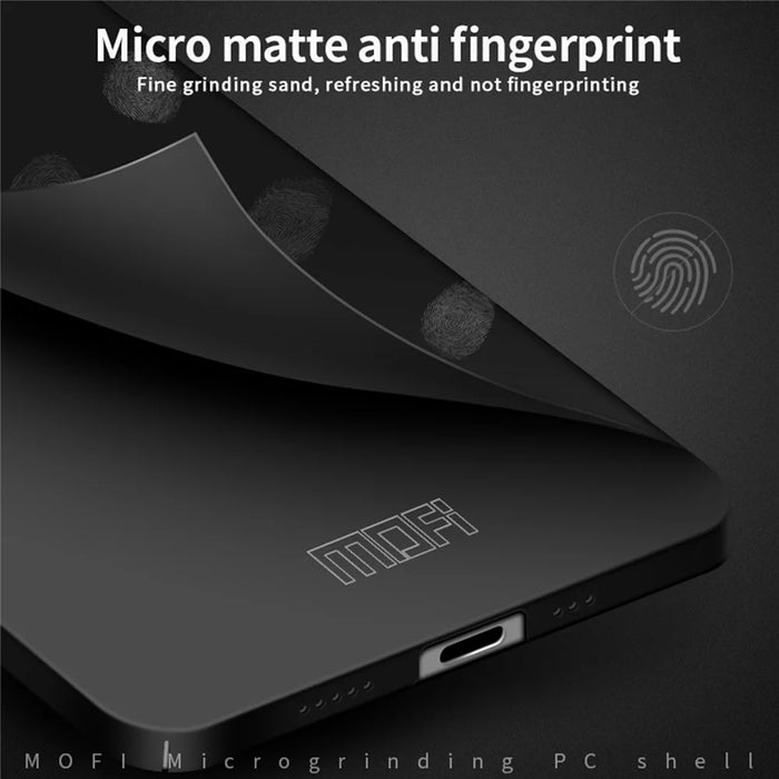 MOFI Shield Slim Frosted Finish Surface Hard Plastic Cell Phone Back Case Protector for iPhone 13 mini 5.4 inch - Black - 4