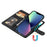 For iPhone 13 Case 2 in 1 Detachable Magnetic Leather Wallet Mobile Cover with Strap - Black - 5