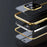 LUPHIE Electroplating Metal Frame Clear Double-Sided Tempered Glass Magnetic Case with Built-in Screen Protector for iPhone 13 Pro Max 6.7 inch - Silver - 7