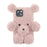 3D Furry Bear Plush Doll Anti-fall TPU Phone Case Shell for iPhone 13 6.1 inch - Pink - 1