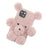 3D Furry Bear Plush Doll Anti-fall TPU Phone Case Shell for iPhone 13 6.1 inch - Pink - 3