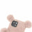3D Furry Bear Plush Doll Anti-fall TPU Phone Case Shell for iPhone 13 6.1 inch - Pink - 7