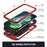 R-JUST Phone Protector Cover Kickstand Shell with Tempered Glass Screen Protector and Camera Slider for iPhone 13 Pro 6.1 inch - Red - 5