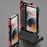 R-JUST AMIRA Shockproof Aluminium Alloy + Silicone + Tempered Glass Hybrid Phone Case Cover for iPhone 13 6.1 inch - Black - 4