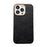 PU Leather Coated PC Case Phone Back Cover Protector for iPhone 13 Pro 6.1 inch - Black - 1