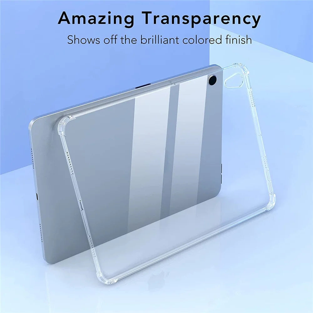 Four Corner Airbag Anti-Fall Transparent Soft TPU Phone Case Shell with Tempered Glass Screen Protector for iPad mini (2024) / mini (2021) - 6