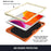 Dual-color PC + Silicone Butterfly Shape Kickstand Tablet Cover Case with Shoulder Strap for iPad 10.2 (2021)/(2020)/(2019) - Beige/Orange - 2