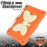 Dual-color PC + Silicone Butterfly Shape Kickstand Tablet Cover Case with Shoulder Strap for iPad 10.2 (2021)/(2020)/(2019) - Beige/Orange - 3
