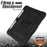 Butterfly Shape Kickstand PC + Silicone Tablet Case Cover with Shoulder Strap for iPad 9.7-inch (2018)/(2017)/iPad Air 2 - Black - 3
