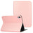 Anti-Scratch Solid Color PU Leather Protective Folio Case Cover with Stand for Apple iPad mini (2024) / mini (2021) / mini 6 - Rose Gold - 1