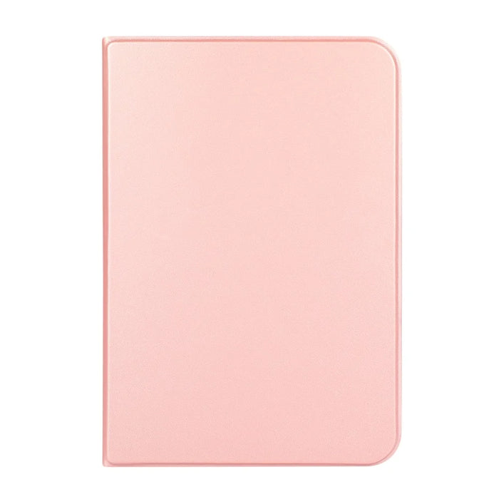 Anti-Scratch Solid Color PU Leather Protective Folio Case Cover with Stand for Apple iPad mini (2024) / mini (2021) / mini 6 - Rose Gold - 2