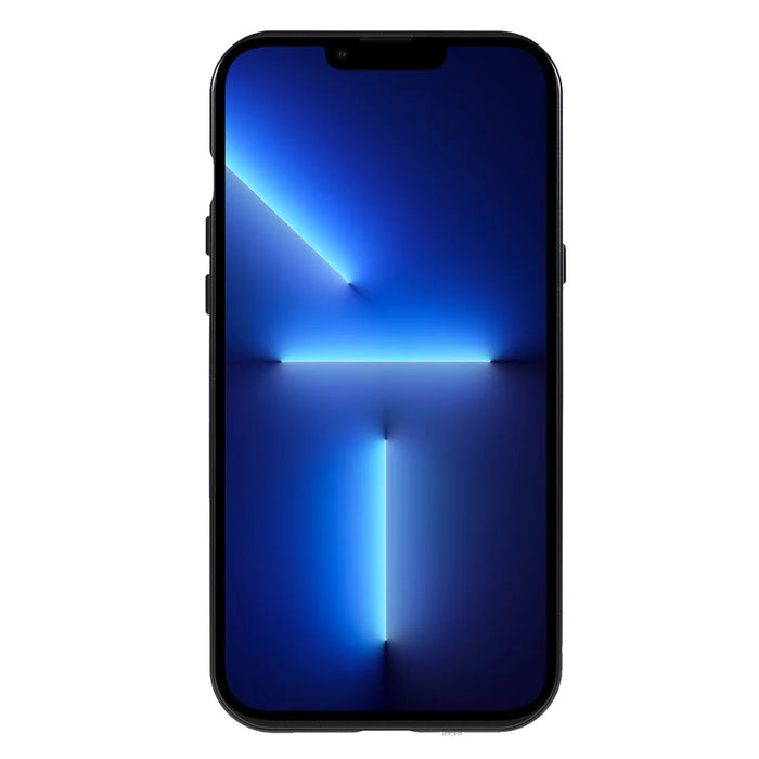 Drop-proof Double-sided Bright and Clear Tempered Glass + Magnetic Metal Frame Phone Case for iPhone 13 Pro 6.1 inch - Black - 3