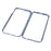 Drop and Shock Resistant Bright Double-sided Tempered Glass + Magnetic Metal Frame Phone Case for iPhone 13 6.1 inch - Blue - 7