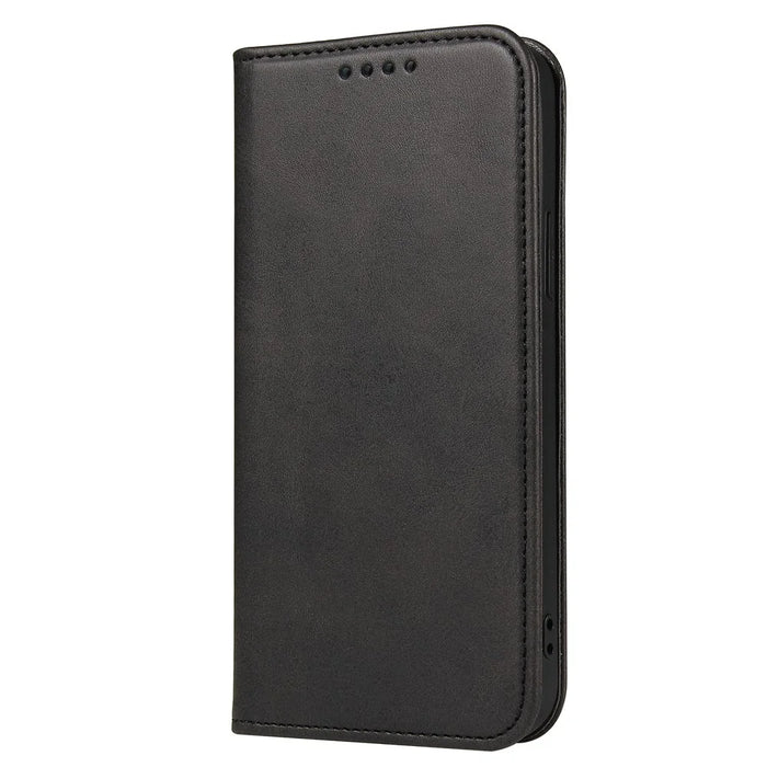 Strong Magnetic Closure Leather Wallet Stand Phone Cover Case for iPhone 13 6.1 inch - Black - 2