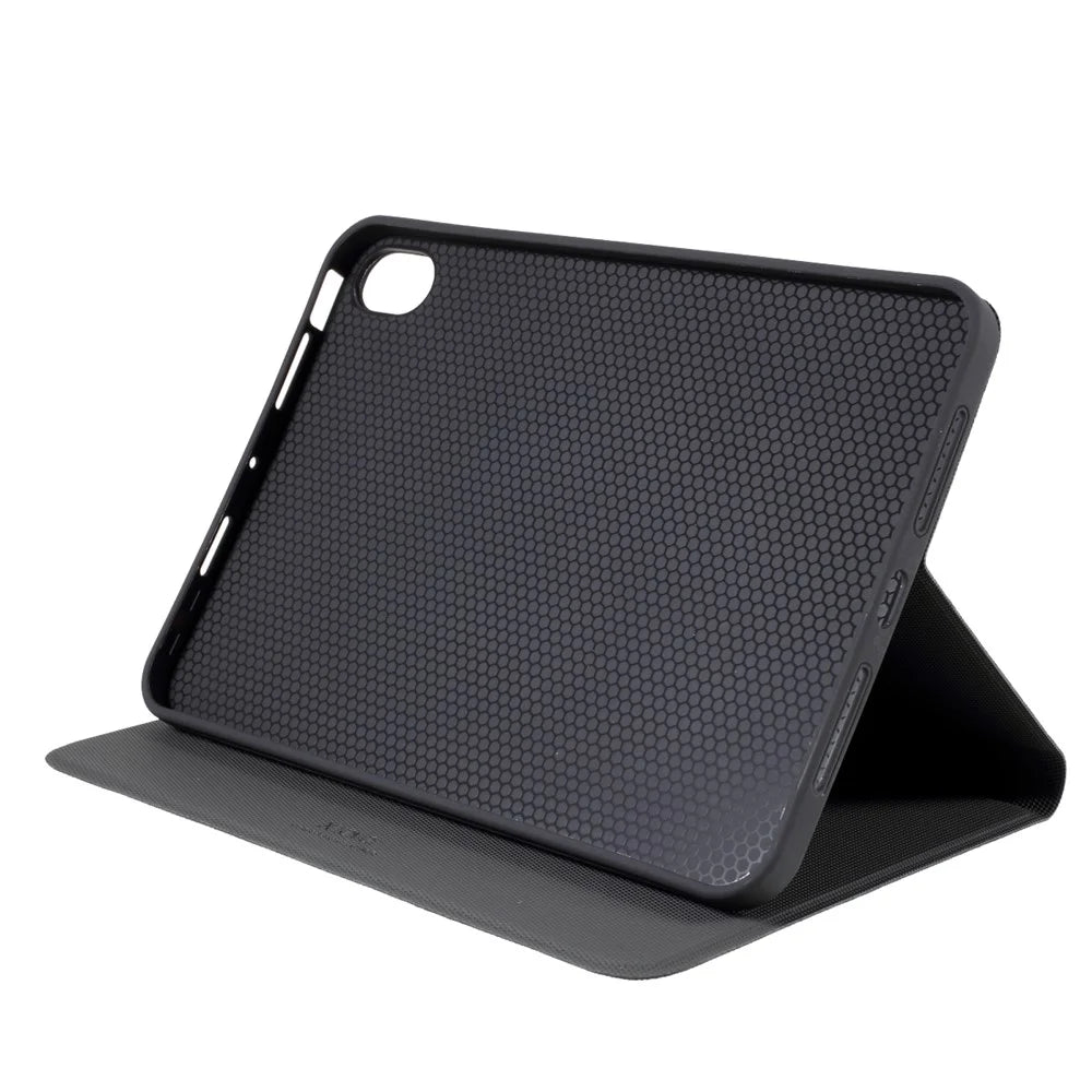 X-LEVEL Full Wrapped Protection Leather Tablet Case Stand Cover Shell for iPad mini (2024) / mini (2021) - Black - 5