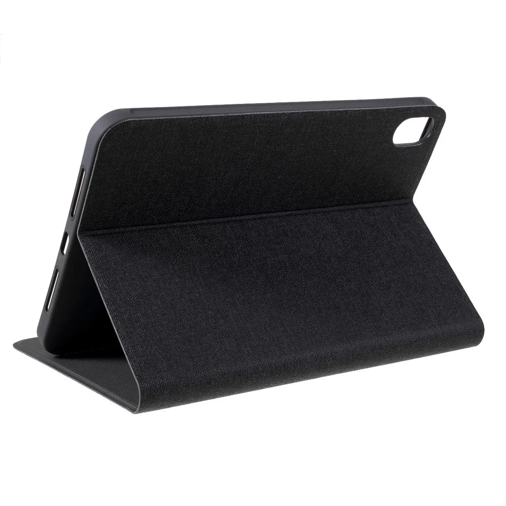 X-LEVEL Full Wrapped Protection Leather Tablet Case Stand Cover Shell for iPad mini (2024) / mini (2021) - Black - 6