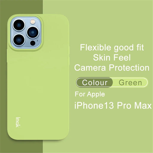 IMAK UC-2 Series Scratch-resistant TPU Case Phone Back Cover Shell for iPhone 13 Pro 6.1 inch - Green - 2