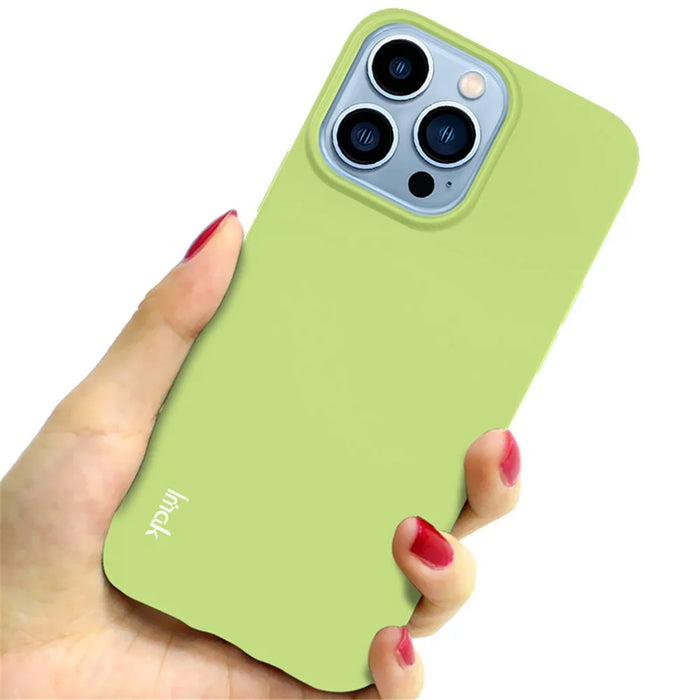 IMAK UC-2 Series Scratch-resistant TPU Case Phone Back Cover Shell for iPhone 13 Pro 6.1 inch - Green - 5