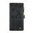 For iPhone 12 / 12 Pro Phone Cases with Strap CASEME C30 Zipper Multiple Card Holder PU Leather Cover - Black - 2