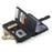 For iPhone XR Phone Cases with Strap CASEME C30 Zipper Multiple Card Holder PU Leather Cover - Black - 7