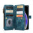For iPhone XS Max Phone Cases with Strap CASEME C30 Zipper Multiple Card Holder PU Leather Cover - Green - 1