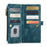 For iPhone XS Max Phone Cases with Strap CASEME C30 Zipper Multiple Card Holder PU Leather Cover - Green - 5