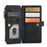 For iPhone X / XS Phone Cases with Strap CASEME C30 Zipper Multiple Card Holder PU Leather Cover - Black - 5