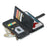 For iPhone 12 Pro Max Phone Cases with Strap CASEME C30 Zipper Multiple Card Holder PU Leather Cover - Black - 7