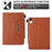 Full Protection PU Leather Stand Wallet Tablet Cover with Auto Sleep / Wake for iPad mini (2024) / mini (2021) - Brown - 7