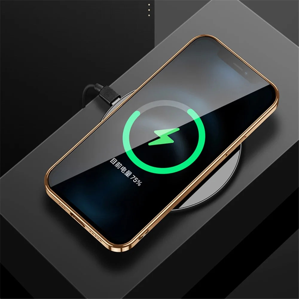 SULADA Electroplating Frame Well-Protected Litchi Texture PU Leather Coated Hybrid Phone Case for iPhone 13 Pro Max 6.7 inch - Black - 4