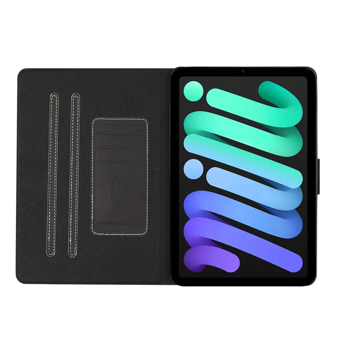 Solid Color Anti-Drop Magnetic Clasp Auto Wake / Sleep Leather Case with Stand for Apple iPad mini (2024) / mini (2021) / mini 6 - Black - 6