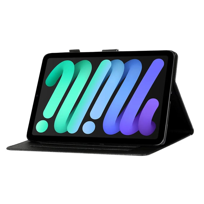 Glittery Powder Card Slots Stand PU Leather + TPU Shell for iPad mini (2024) / mini (2021) - Purple - 4