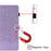 Glittery Powder Card Slots Stand PU Leather + TPU Shell for iPad mini (2024) / mini (2021) - Purple - 6