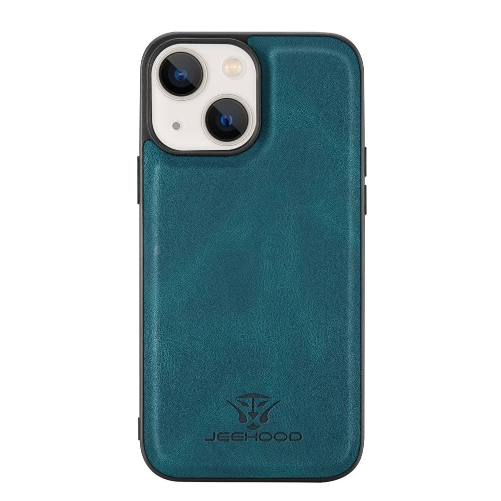 JEEHOOD Kickstand Design Well-Protected Magnetic Detachable 2-in-1 Hybrid Case with Zipper Closure Wallet for iPhone 13 mini 5.4 inch - Green - 2