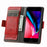 For iPhone SE (2022) / SE (2020) / 8 / 7 / 6 Phone Cases CASENEO PU Leather Cover Stand with RFID Blocking Wallet - Red - 4