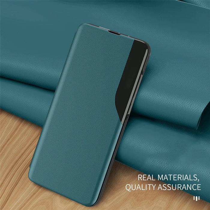 Phone Case Folio Flip PU Leather Stand Cover for iPhone 13 6.1 inch - Black - 6