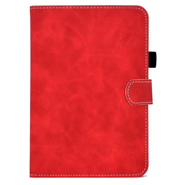 Built-In Card Slots Supporting Stand Quality Leather + TPU Tablet Case for iPad mini (2024) / mini (2021) - Red - 2