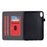 Built-In Card Slots Supporting Stand Quality Leather + TPU Tablet Case for iPad mini (2024) / mini (2021) - Red - 4