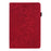 Flower Pattern Imprinting Leather Tablet Stand Cover with Card Slots for iPad mini (2024) / mini (2021) / mini 6 - Red - 2