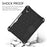 Honeycomb Texture EVA Tablet Shell with Shoulder Strap for iPad mini (2024) / mini (2021) - All Black - 3