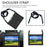 Honeycomb Texture EVA Tablet Shell with Shoulder Strap for iPad mini (2024) / mini (2021) - All Black - 4
