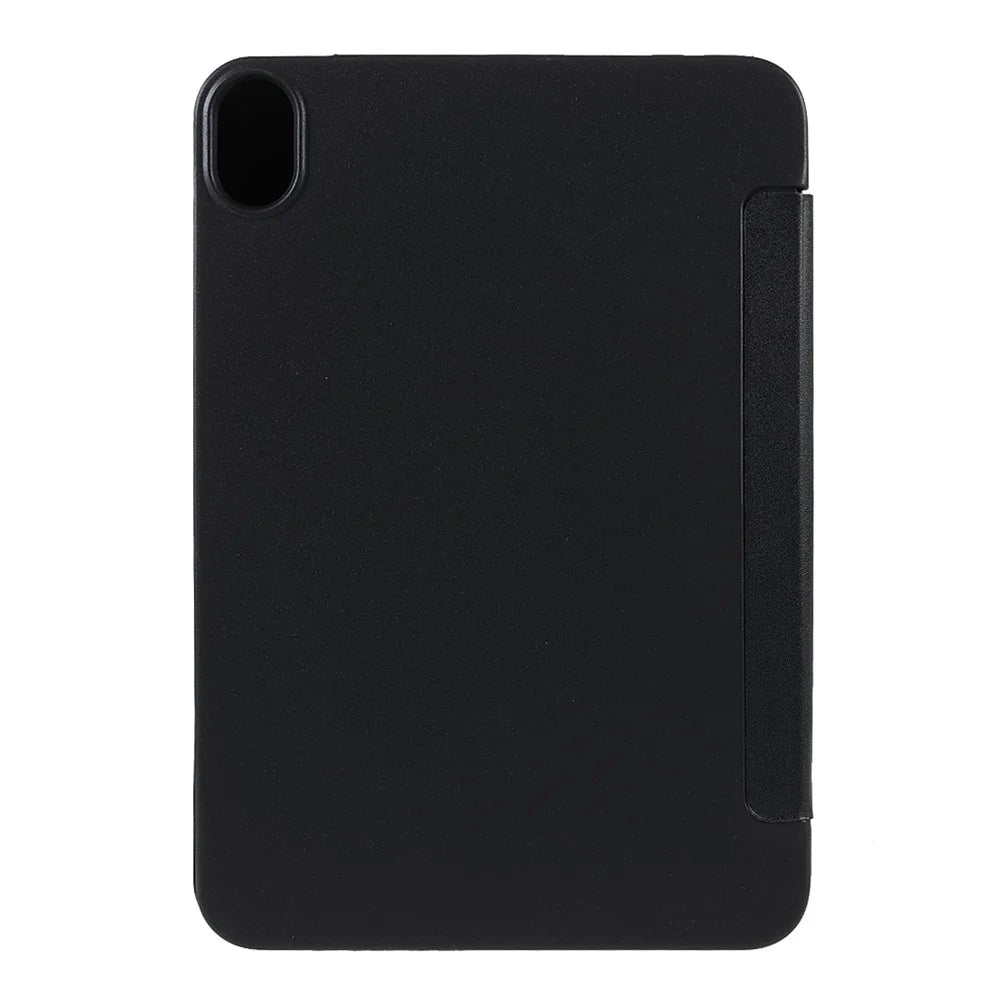 Folio Stand Deformable Silicone + PU Leather Smart Tablet Cover with Auto Wake / Sleep for iPad mini (2024) / mini (2021) - Black - 3