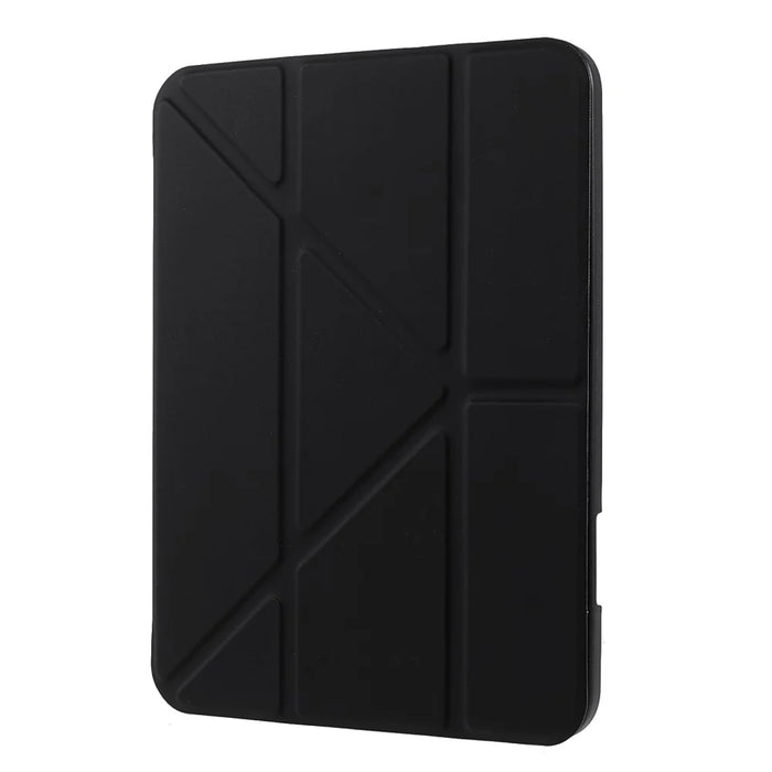Quality Tablet Case Auto Wake / Sleep Origami Stand Acrylic + PU Leather Tablet Cover Shell for iPad mini (2024) / mini (2021) - Black - 2