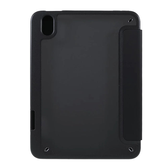 Quality Tablet Case Auto Wake / Sleep Origami Stand Acrylic + PU Leather Tablet Cover Shell for iPad mini (2024) / mini (2021) - Black - 3