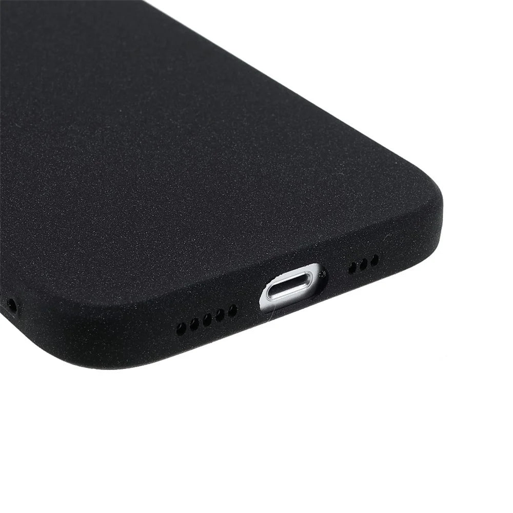 Anti-Scratch Anti-Drop Lightweight Double-Sided Frosted TPU Phone Shell for iPhone 13 mini 5.4 inch - Black - 6