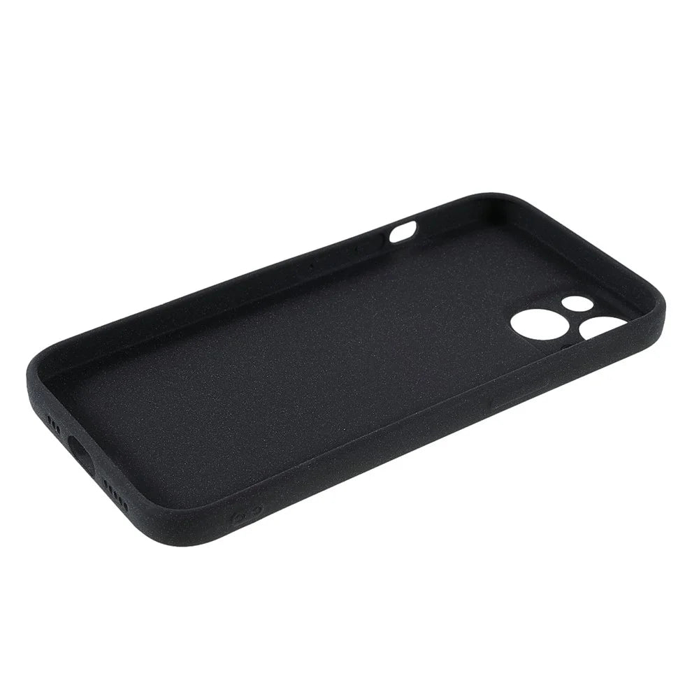 Double-sided Matte TPU Phone Protective Back Case Cover for iPhone 13 6.1 inch - Black - 7