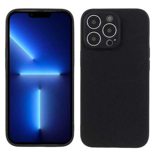 Double-sided Matte Wear-Resistant TPU Phone Case Cover for iPhone 13 Pro Max 6.7 inch - Black - 1