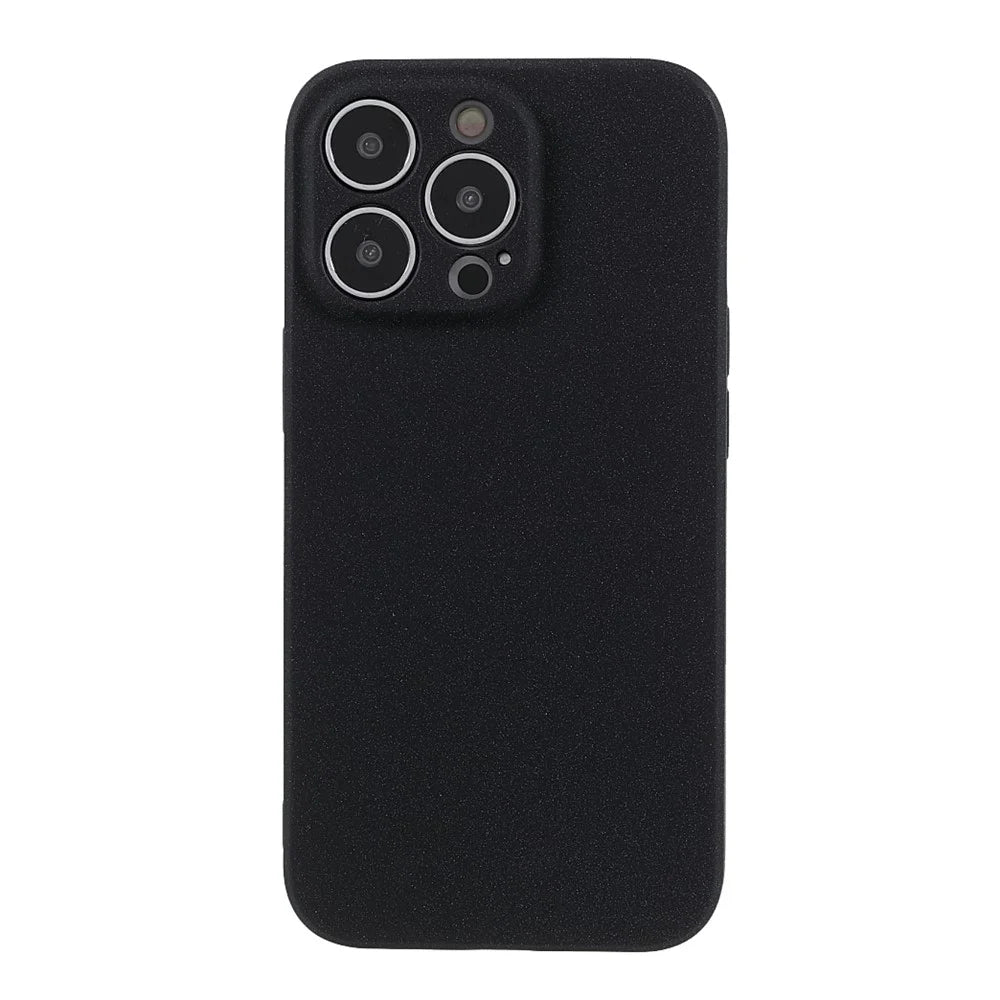 Double-sided Matte Wear-Resistant TPU Phone Case Cover for iPhone 13 Pro Max 6.7 inch - Black - 2