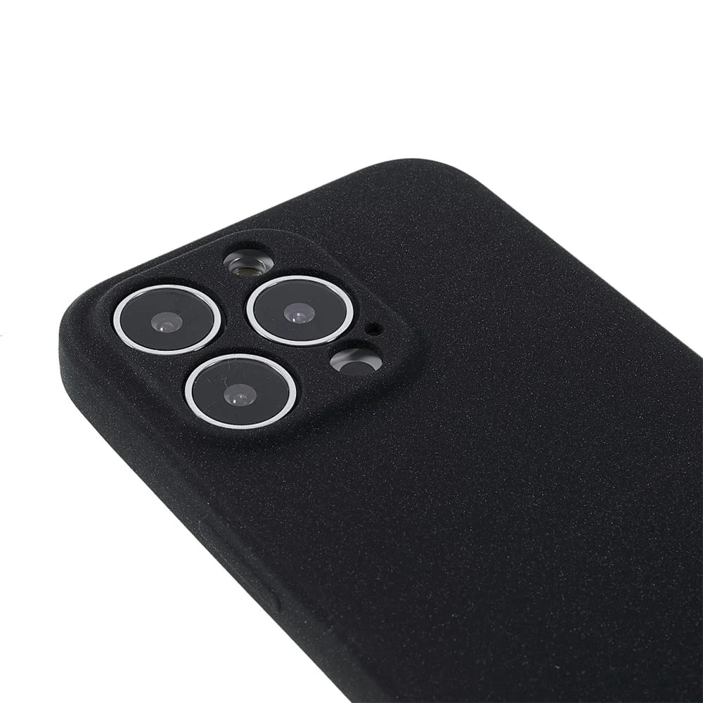 Double-sided Matte Wear-Resistant TPU Phone Case Cover for iPhone 13 Pro Max 6.7 inch - Black - 6